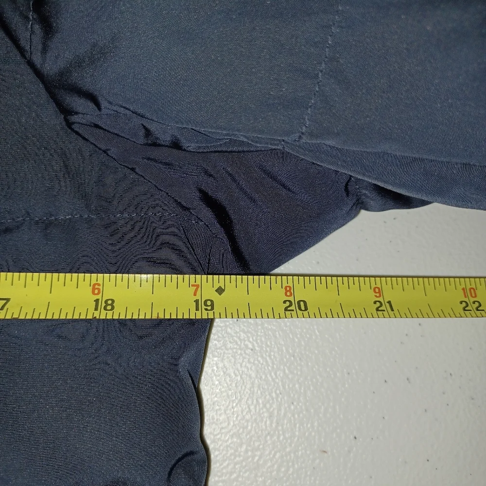 Talbots Dark Blue Puffer Coat with Faux Fur Hood - Picture 5 of 13